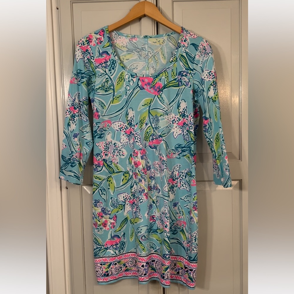 Lilly Pulitzer Cotton Floral Dress Sz M